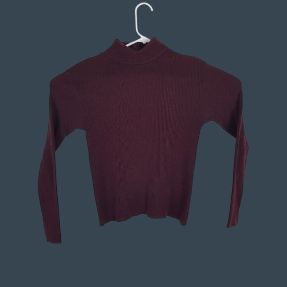 Pendleton Women's Ribbed Virgin Wool Turtleneck Sweater Size 36 Purple - Picture 1 of 7